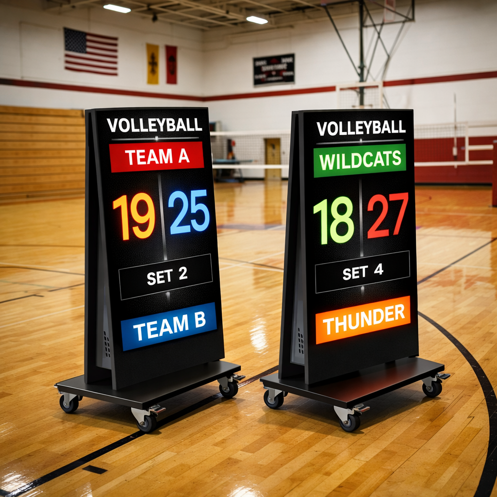 Folded double-sided display running two media instances